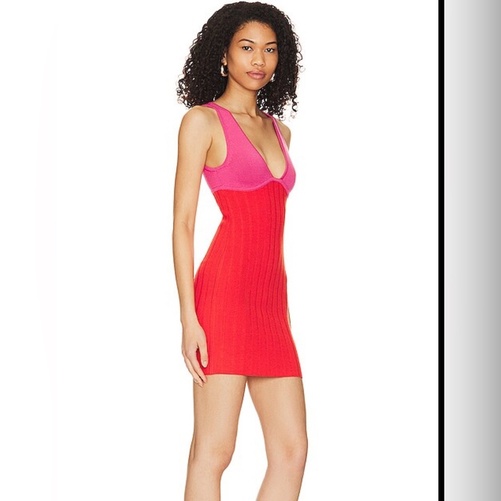 JAZLYN DEEP V NECK DRESS- SOLD OUT
